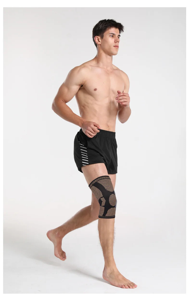 Copper compression knee brace with 3d weave technology for joint pain relief - product image