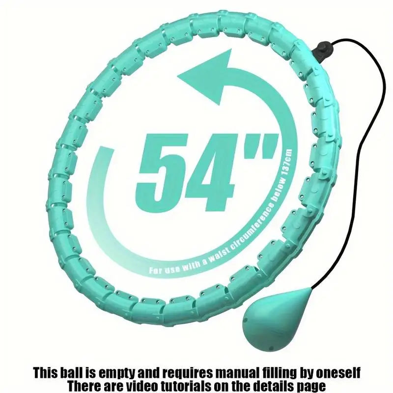 Detachable adjustable waist training pilates fitness hoop with massage - product image