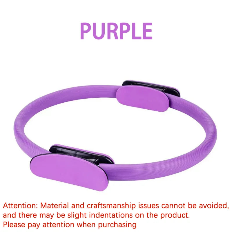 Durable pilates yoga ring with fiberglass core for flexibility and strength training - product image