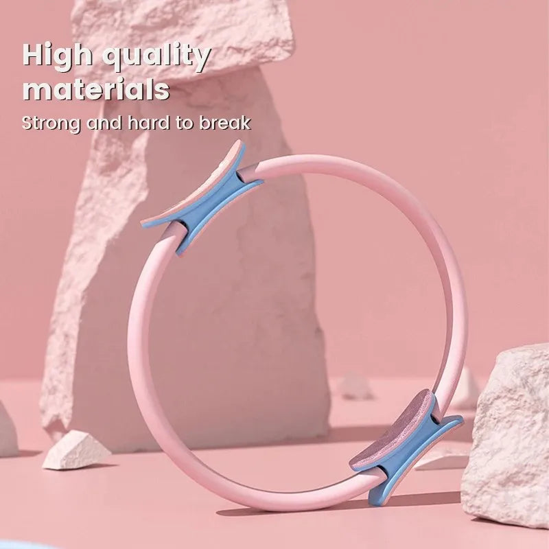 Durable pilates yoga ring with fiberglass core for flexibility and strength training - product image