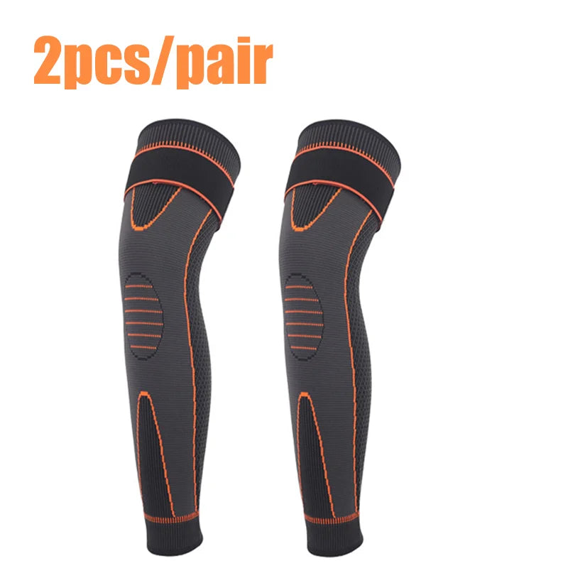 Elastic non-slip knee sleeve with adjustable compression strap polyester - product image