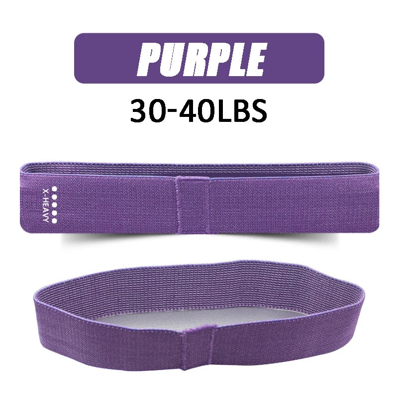 Elastic resistance bands set for home training yoga and strength workouts - product image