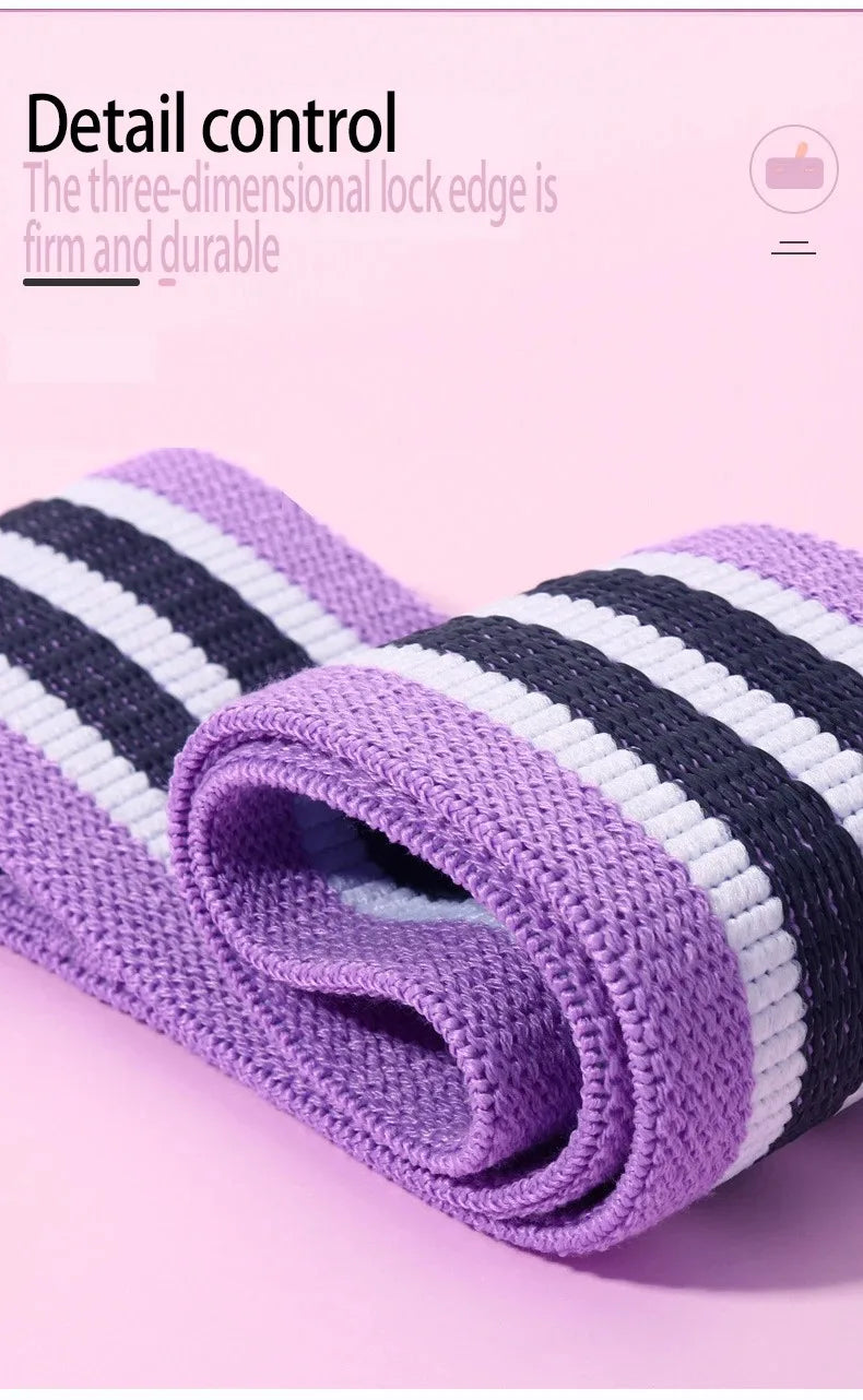 Elastic yoga rally belt for hip training with resistance and deep squat support - product image