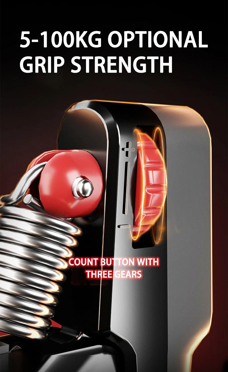 Electronic counting adjustable grip strength training device for hands - product image