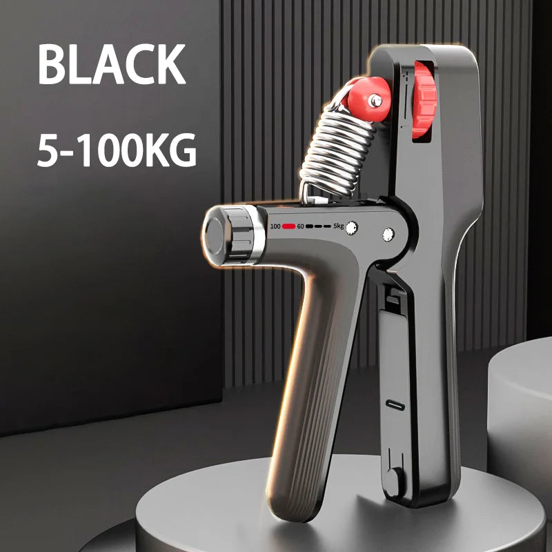 Electronic counting adjustable grip strength training device for hands - product image
