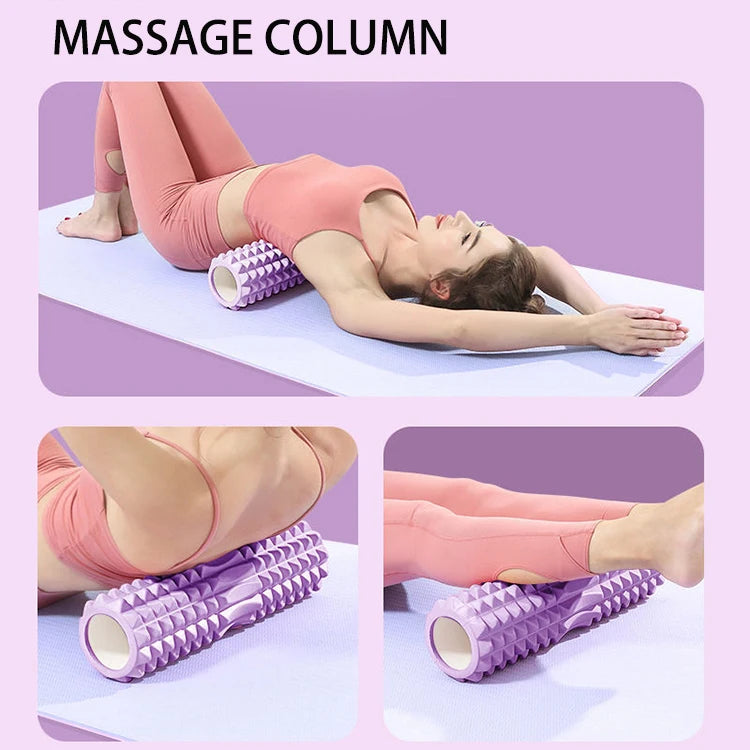 Eva foam roller for deep tissue massage and muscle recovery in yoga and pilates - product image