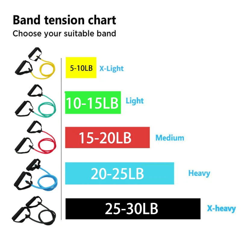 Exercise resistance bands with handles for strength training and rehabilitation - product image