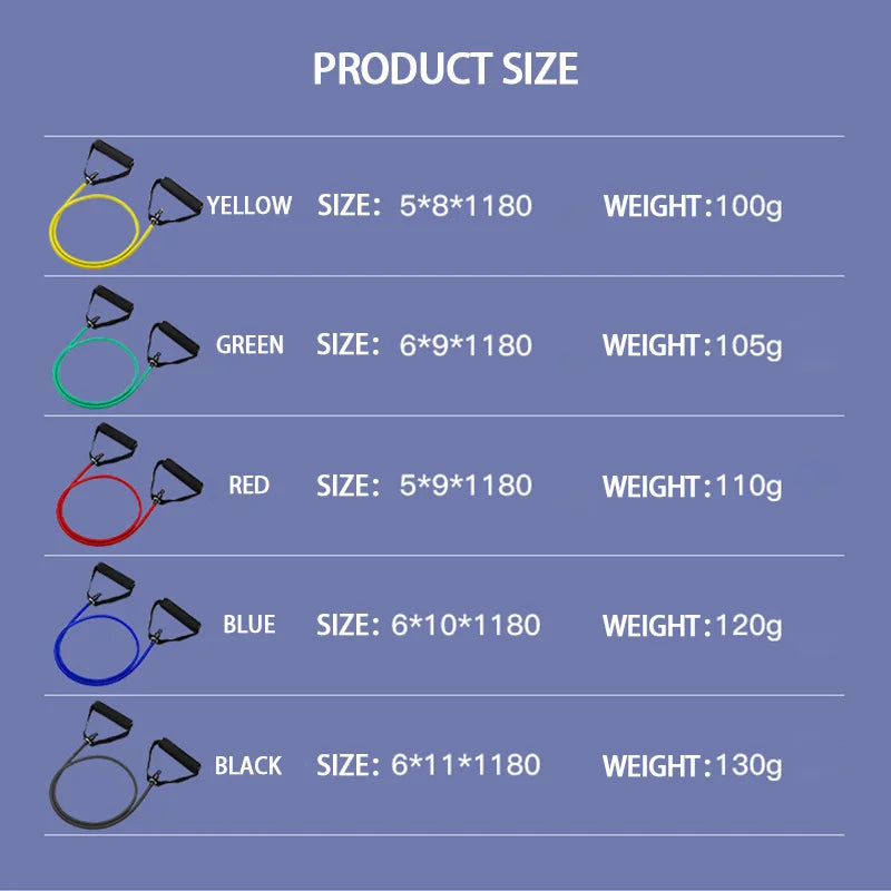 Exercise resistance bands with handles for strength training and rehabilitation - product image