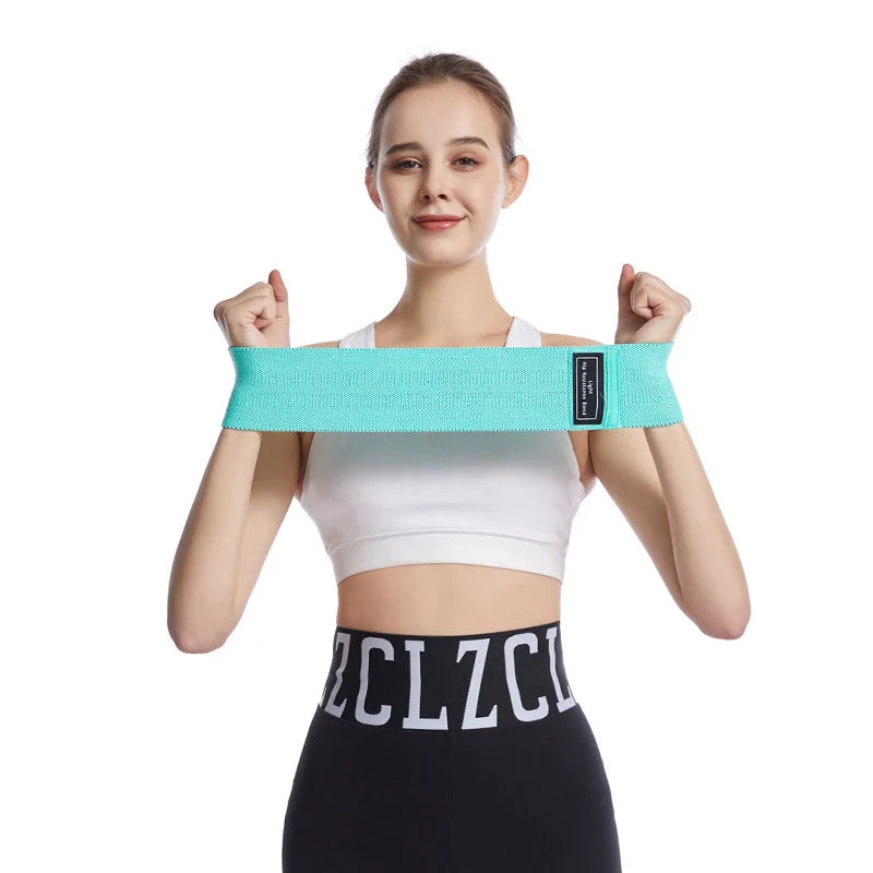 Fabric booty bands set with non-slip thick elastic for squats and hip workouts - product image