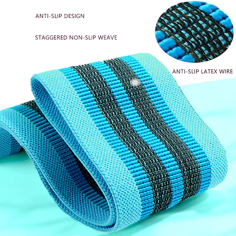 Fabric booty bands set with non-slip thick elastic for squats and hip workouts - product image