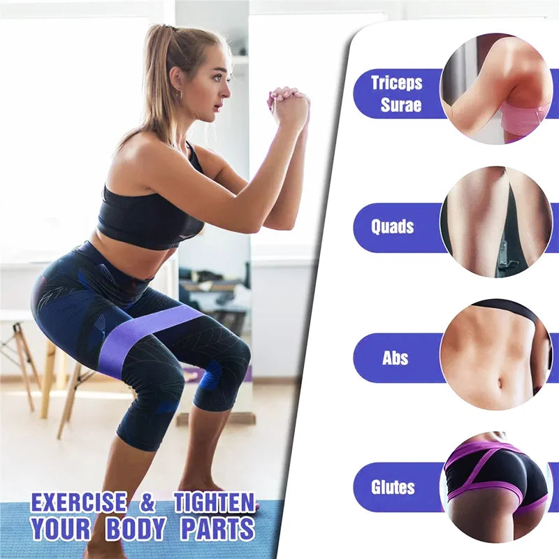 Fabric fitness resistance bands booty bands set for yoga and workout - product image
