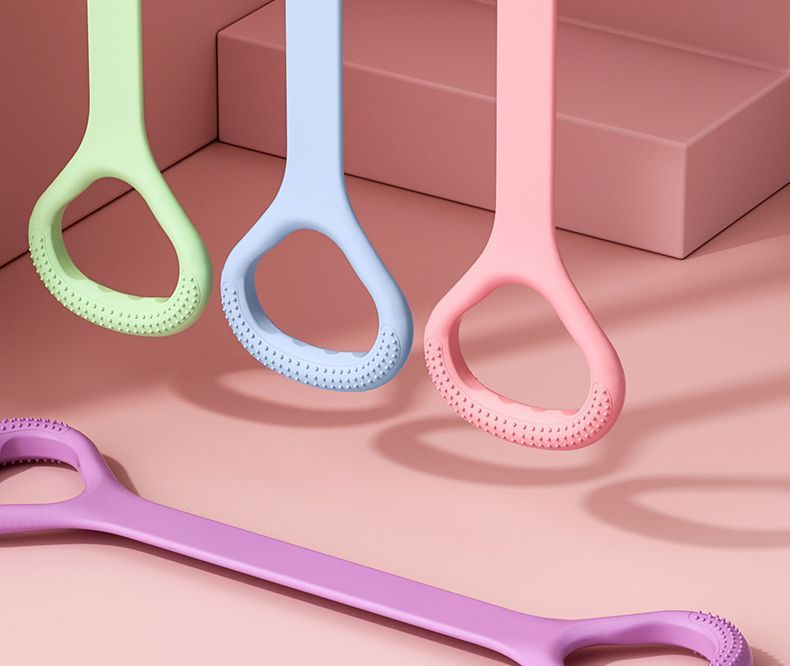 Figure-8 chest expander with thick silicone bands and non-slip handles - product image
