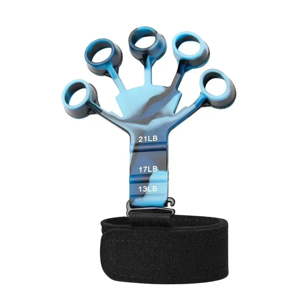 Finger gripper exerciser with 6 resistance levels for hand strength training - product image