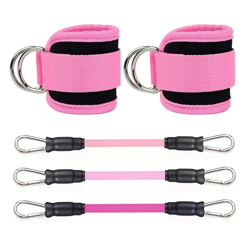 Fitness ankle buckle and leg training strap with double d-ring for hip workout - product image