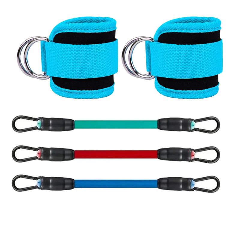 Fitness ankle buckle and leg training strap with double d-ring for hip workout - product image