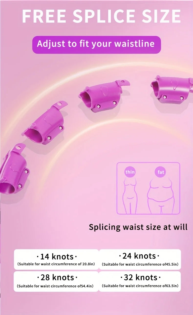 Fitness hoop with adjustable weights for home exercise and entertainment - product image