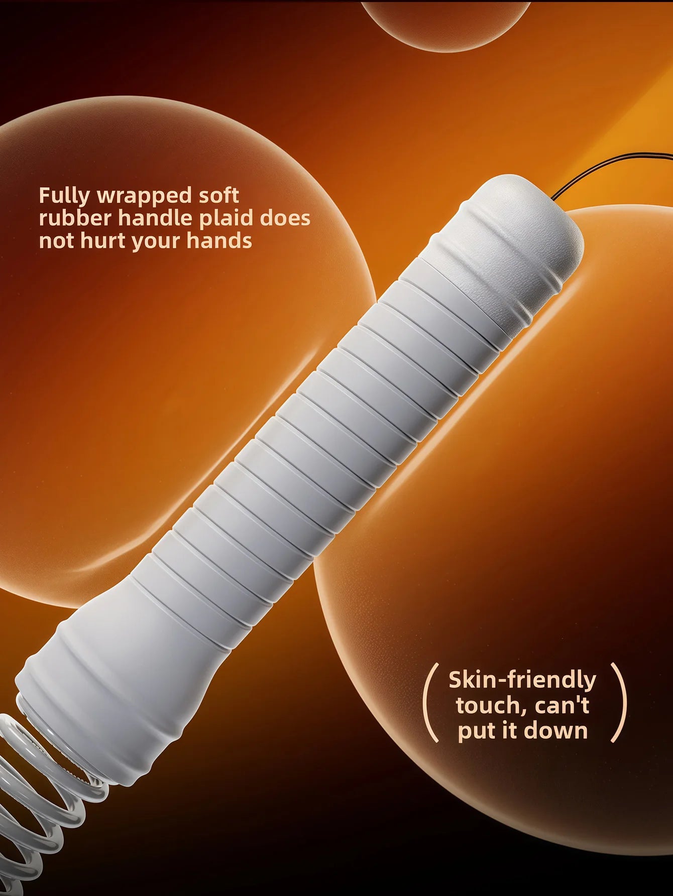 Flexible spring arm strength expander with anti-slip handles for forearm workout - product image