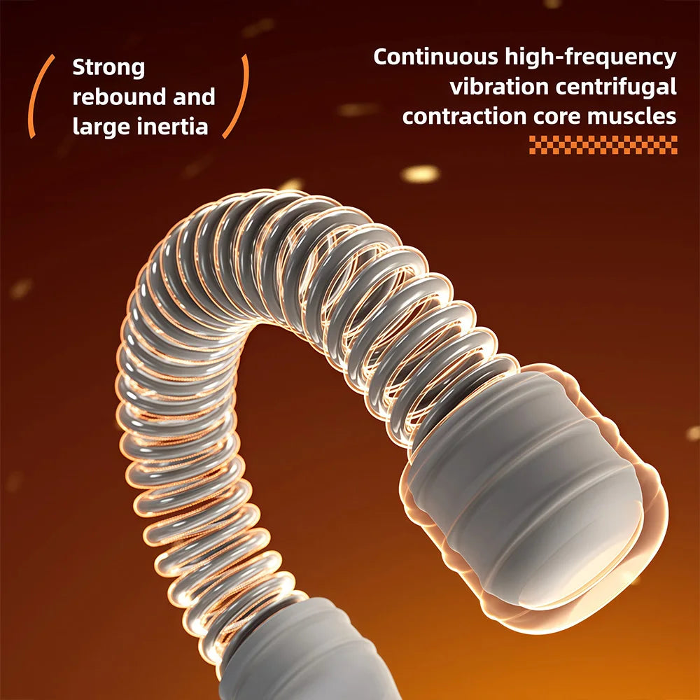 Flexible spring arm strength expander with anti-slip handles for forearm workout - product image