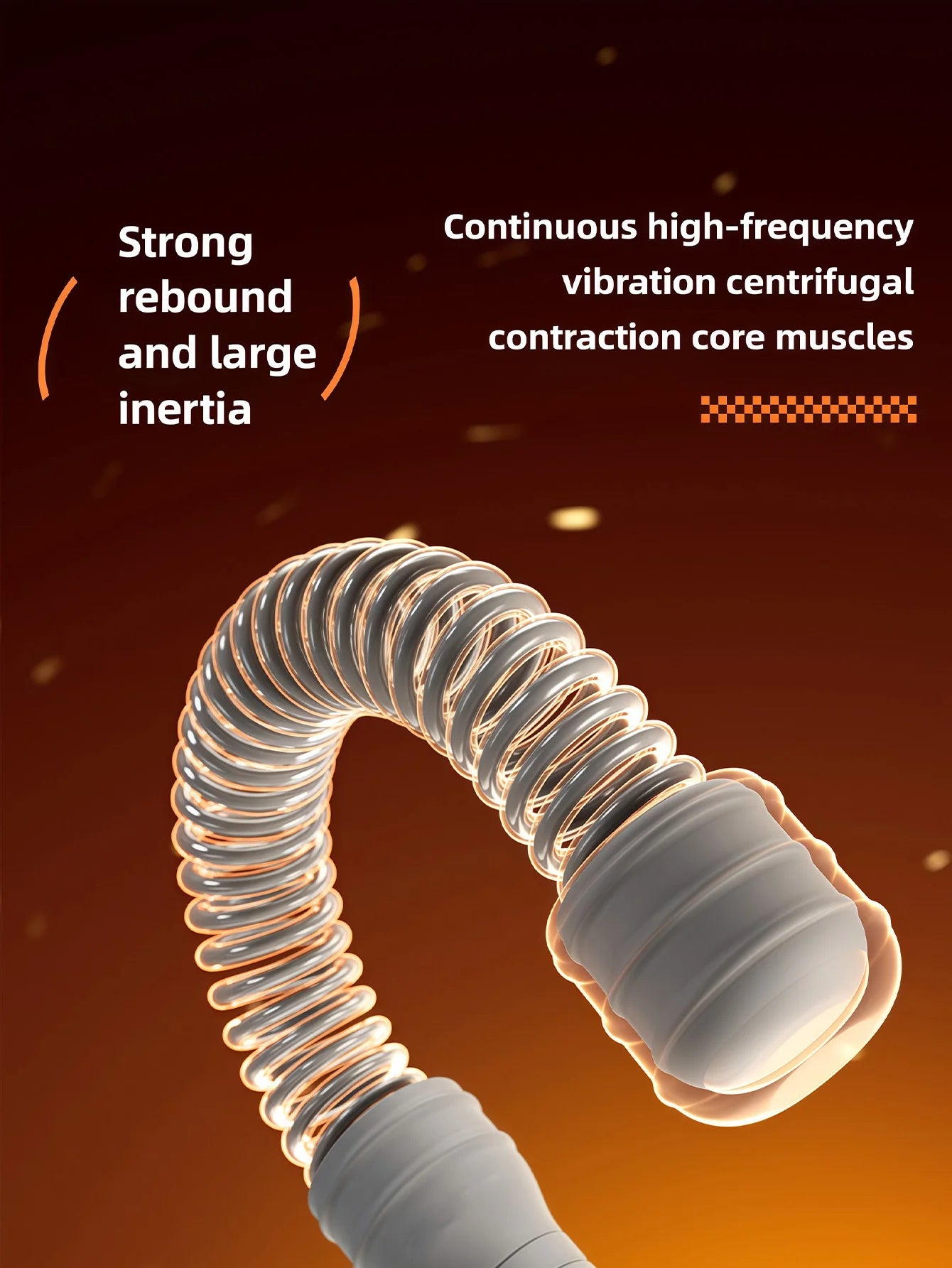 Flexible spring arm strength expander with anti-slip handles for forearm workout - product image