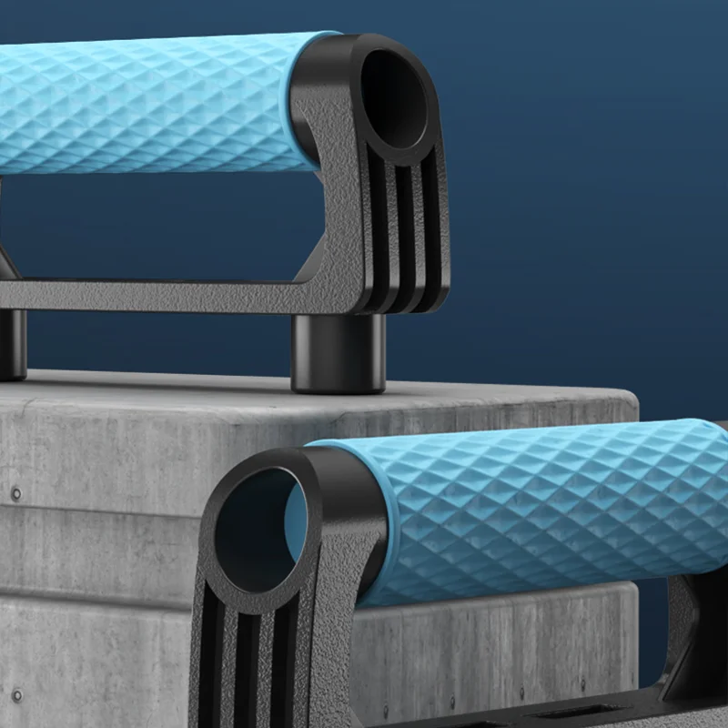Foldable push-up board with color-coded positions and padded non-slip handles - product image