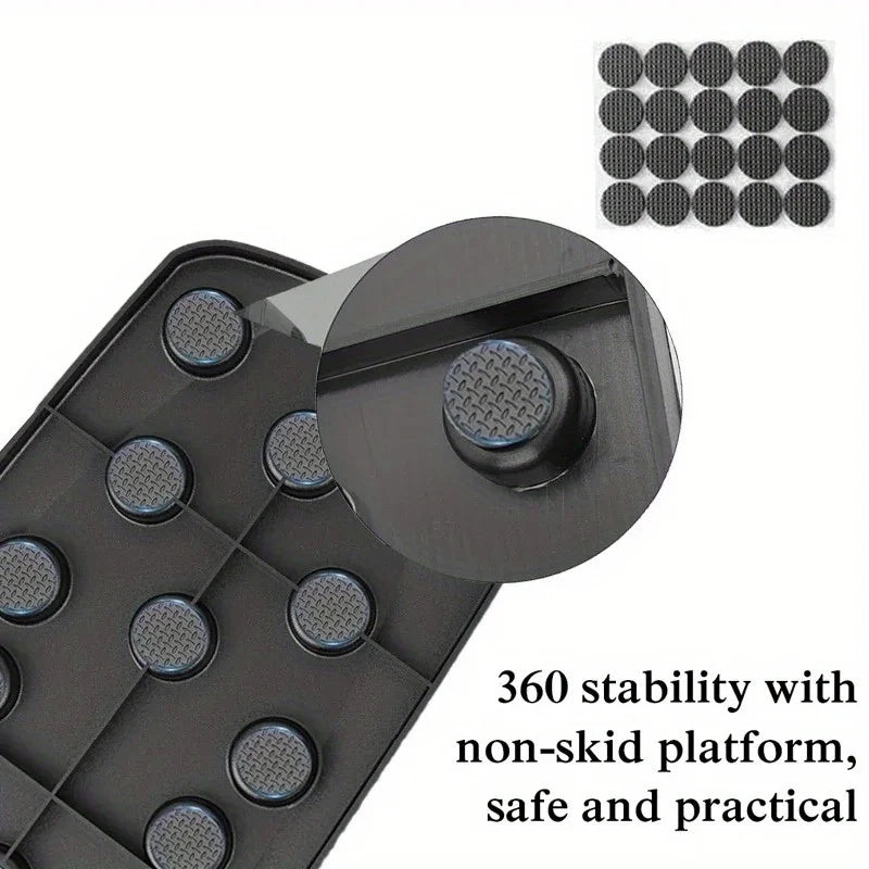 Foldable push-up board with color-coded positions and padded non-slip handles - product image