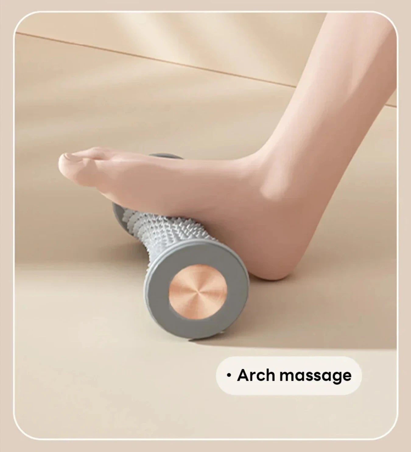 Foot massage roller with pvc and tpr material for muscle relaxation - product image