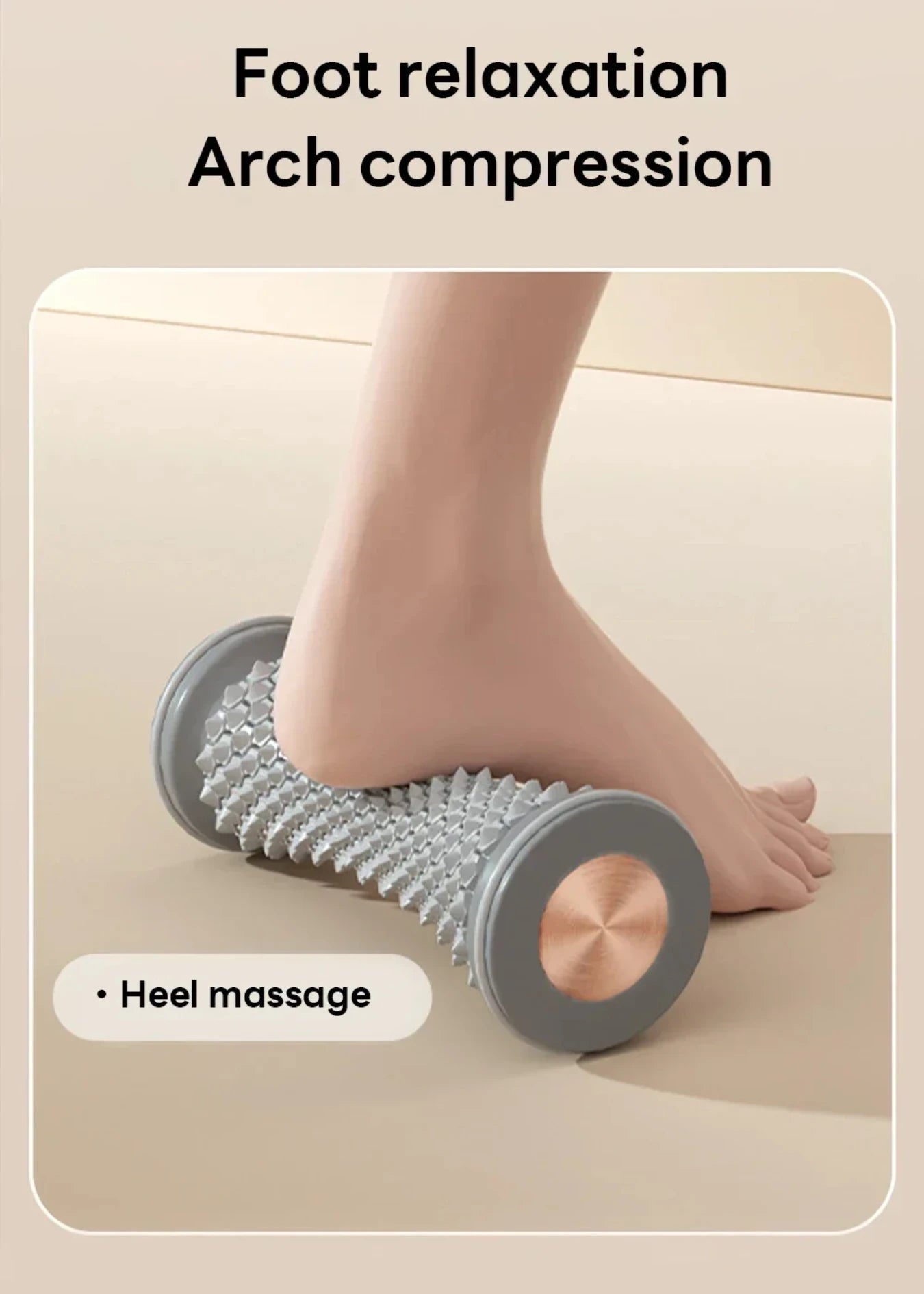 Foot massage roller with pvc and tpr material for muscle relaxation - product image