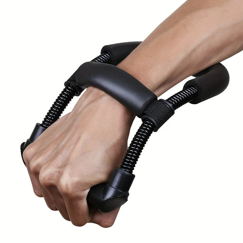 Forearm strengthener wrist exerciser with thick foam handle and carbon steel springs - product image