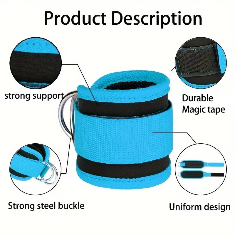 Gantry frame ankle buckle with double-strap for hip and ankle strength training - product image