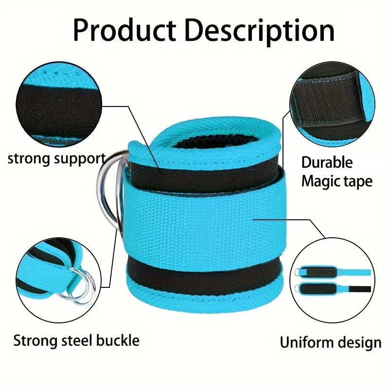 Gantry frame ankle buckle with double-strap for hip and ankle strength training - product image
