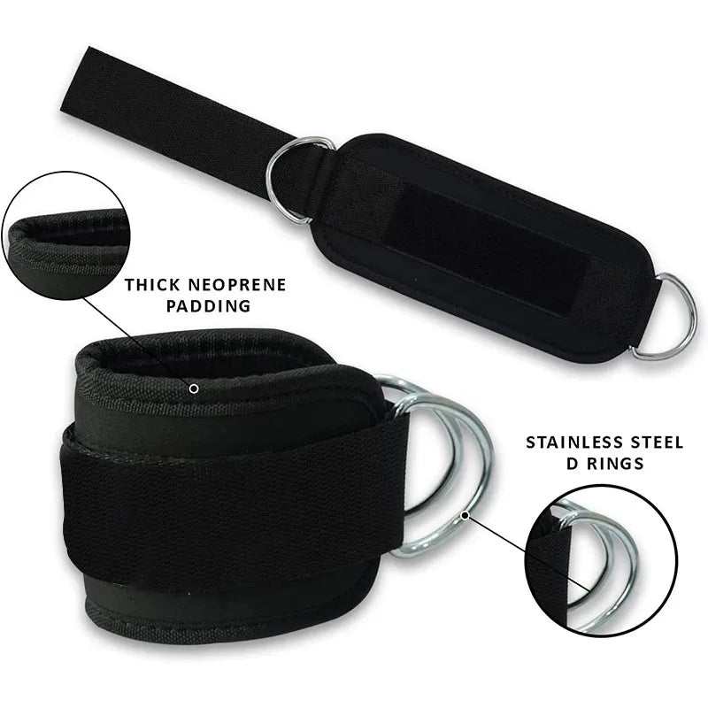 Gantry frame ankle buckle with double-strap for hip and ankle strength training - product image
