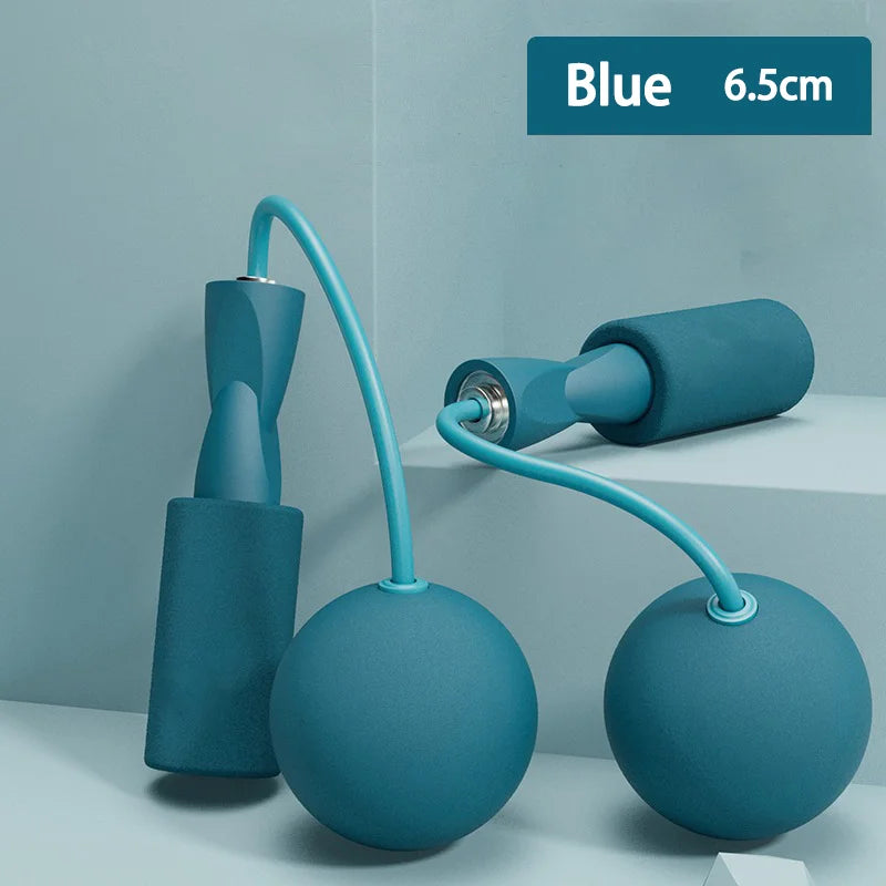 Heavy duty cordless skipping rope with weighted ball for indoor fitness training - product image