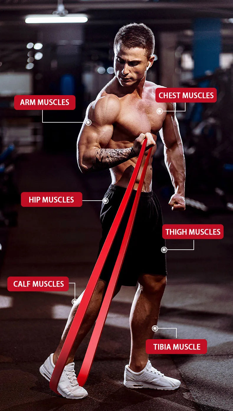 Heavy-duty thickened elastic resistance band for fitness and strength training - product image