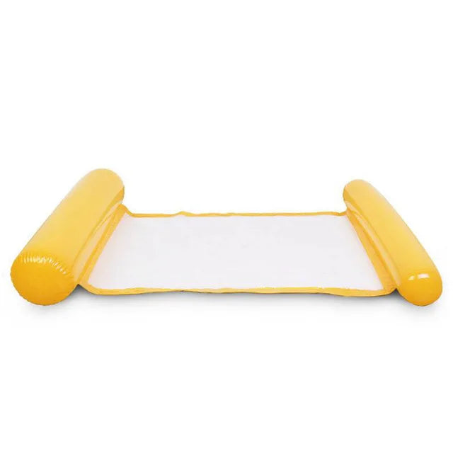 Inflatable water floating hammock with air pump for pools and beaches - product image