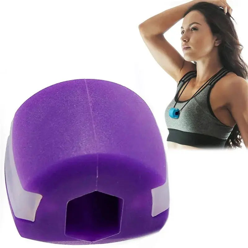 Jawline exerciser silicone fitness ball for facial muscle training - product image