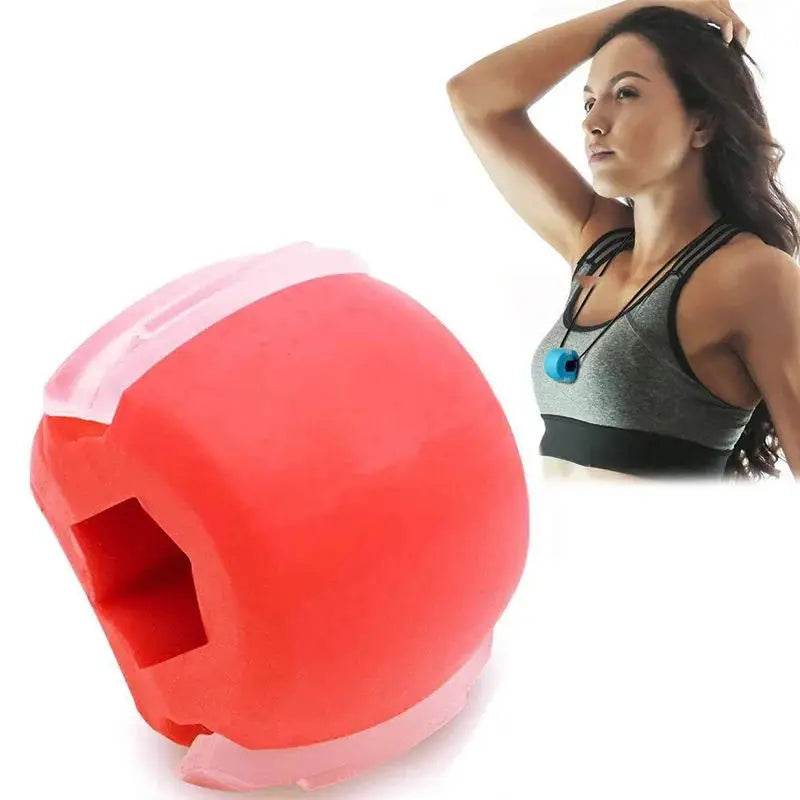 Jawline exerciser silicone fitness ball for facial muscle training - product image