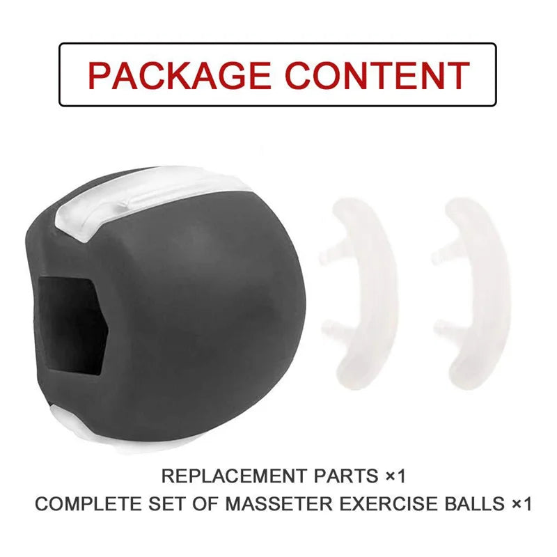 Jawline exerciser silicone fitness ball for facial muscle training - product image