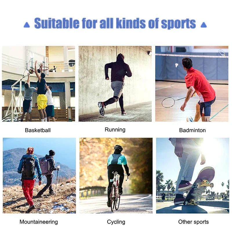 Knee brace with silicone pads and spring support for breathable joint protection - product image