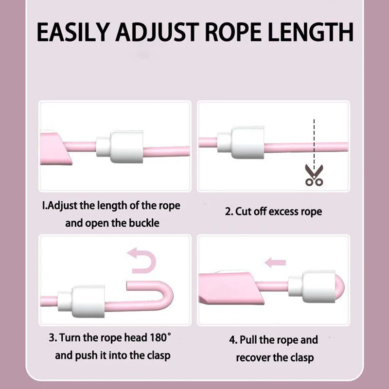 Lightweight silent cordless jump rope with anti-slip handles for indoor fitness - product image