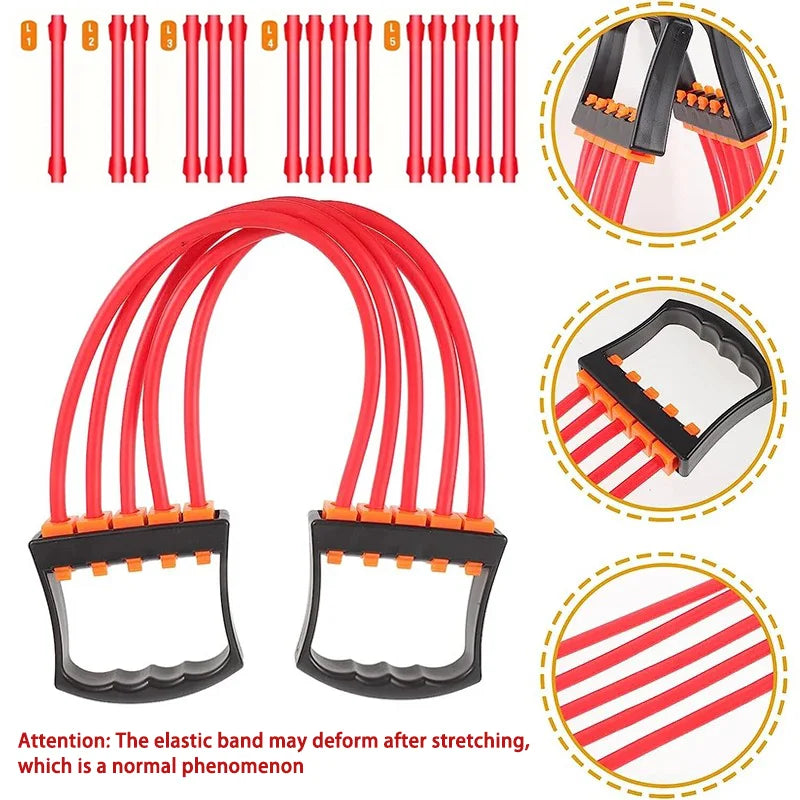 Male shoulder expander with removable rubber tube for strength training - product image