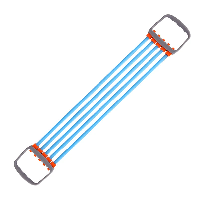 Male shoulder expander with removable rubber tubes for strength training - product image