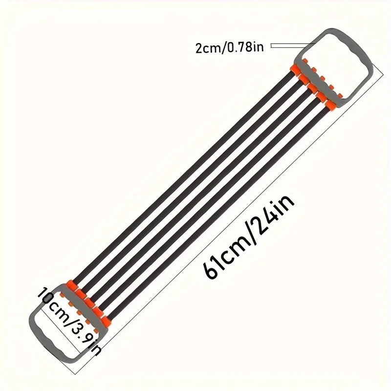 Male shoulder expander with removable rubber tubes for strength training - product image