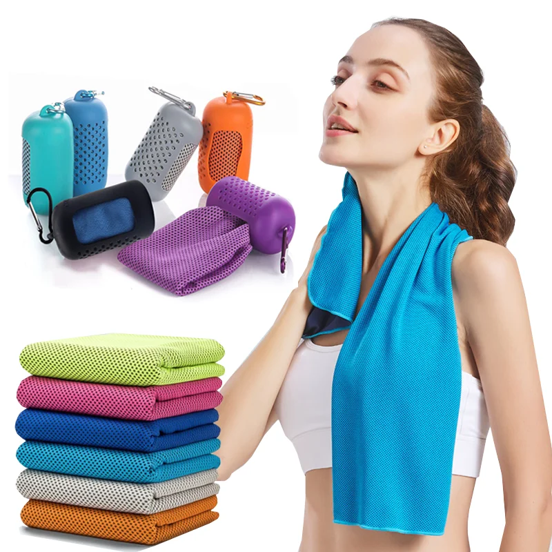 Microfiber quick-dry sports cooling towel for outdoor and fitness use - product image