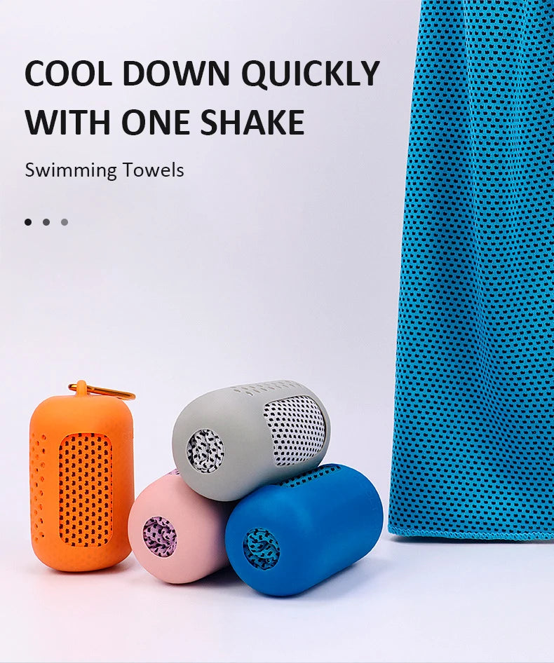 Microfiber quick-dry sports cooling towel for outdoor and fitness use - product image