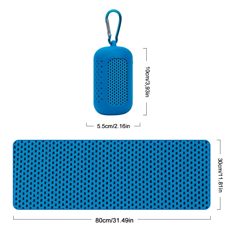 Microfiber quick-dry sports cooling towel for outdoor and fitness use - product image