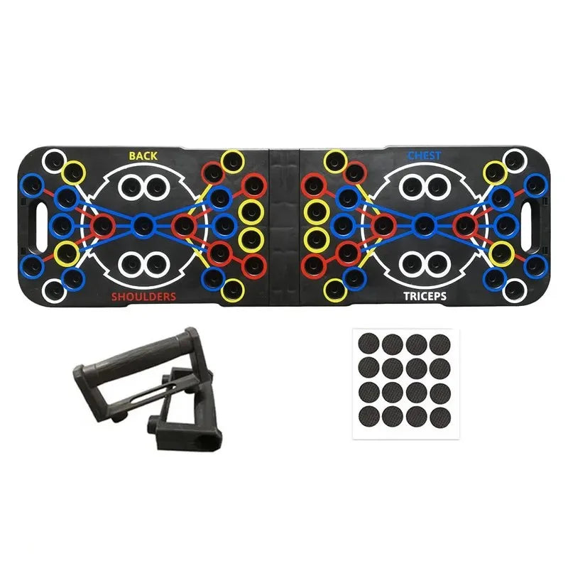 Multi-position push up board with non-slip handles for strength training - product image