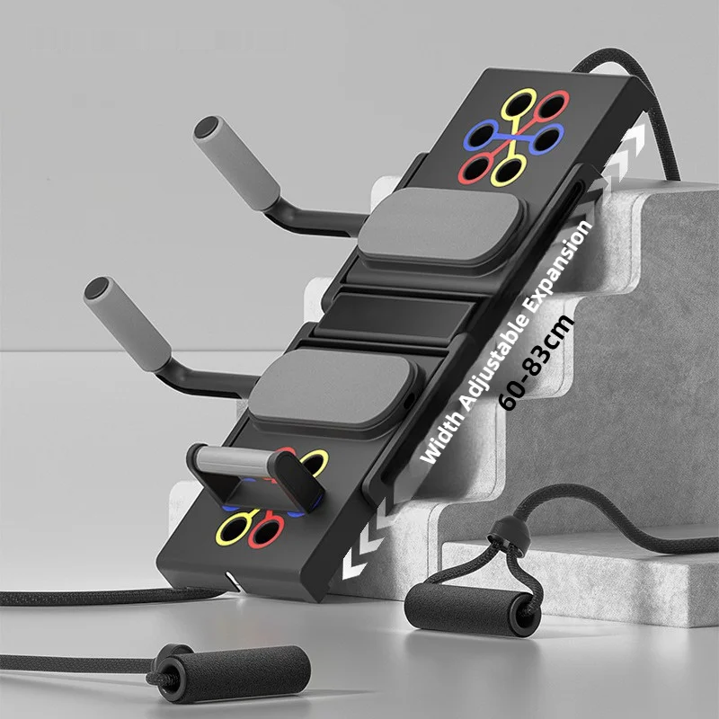 Multifunctional foldable push-up bracket with adjustable handles and anti-slip grip - product image