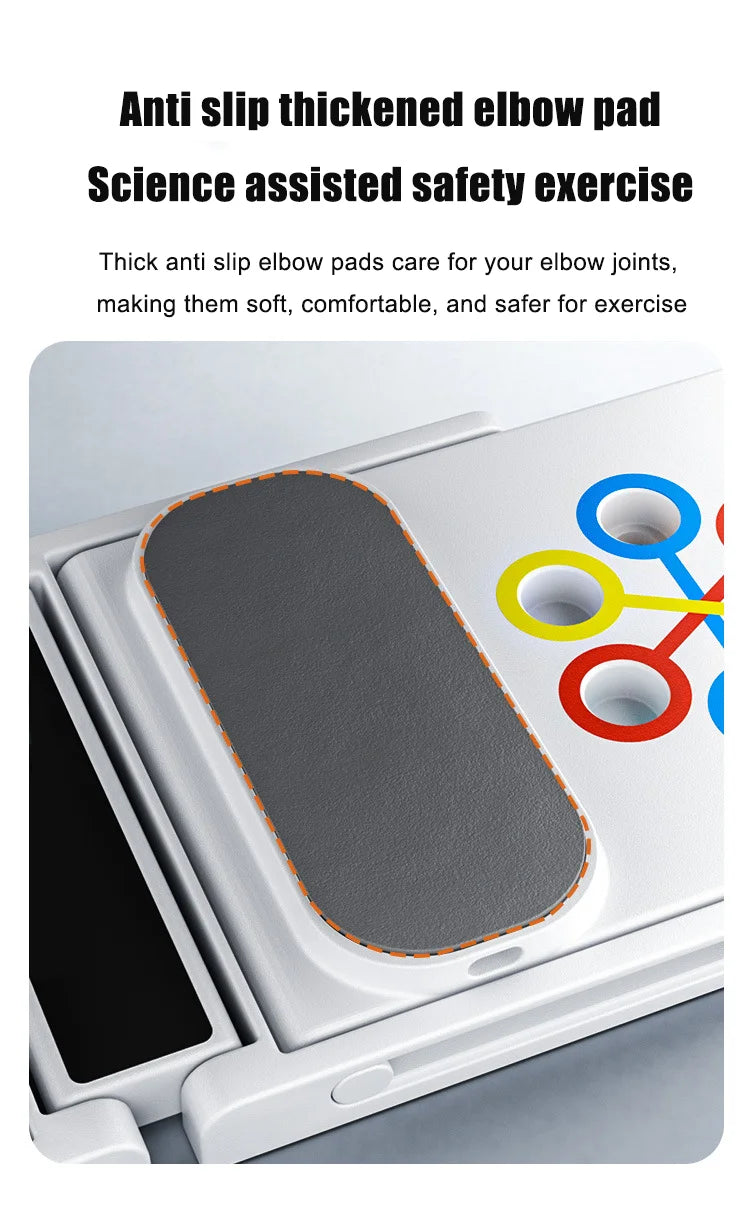 Multifunctional foldable push-up bracket with adjustable handles and anti-slip grip - product image