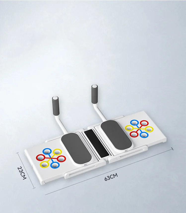 Multifunctional foldable push-up bracket with adjustable handles and anti-slip grip - product image
