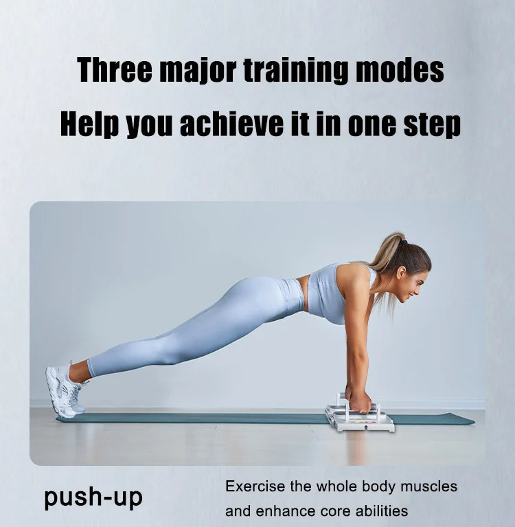 Multifunctional foldable push-up bracket with adjustable handles and anti-slip grip - product image